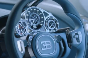 Conception du tableau de bord analogique de la Bugatti Tourbillon