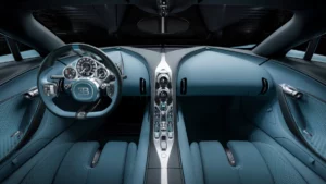 Intérieur de la Bugatti Tourbillon V16 hybride