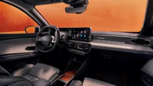 Intérieur de la Renault 5 E-Tech Roland Garros 2025