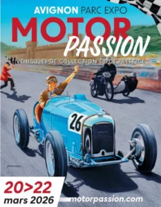 Affiche officielle du salon Avignon Motor Passion 2026.