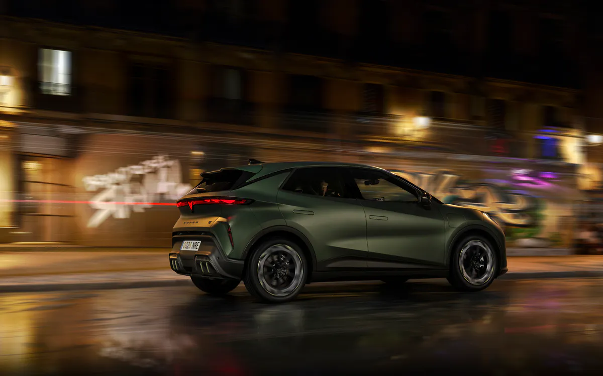 Cupra Raval 2026 vue dynamique