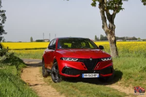 face avant alfa romeo tonale restyle sport speciale rouge alfa