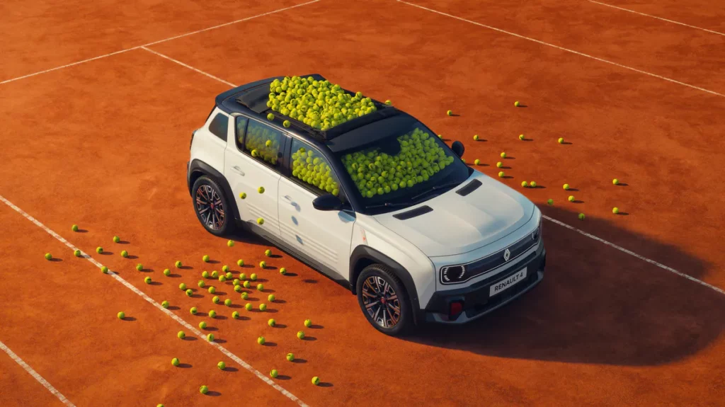 Renault 4 Roland-Garros : un show-car qui enlève le haut !
