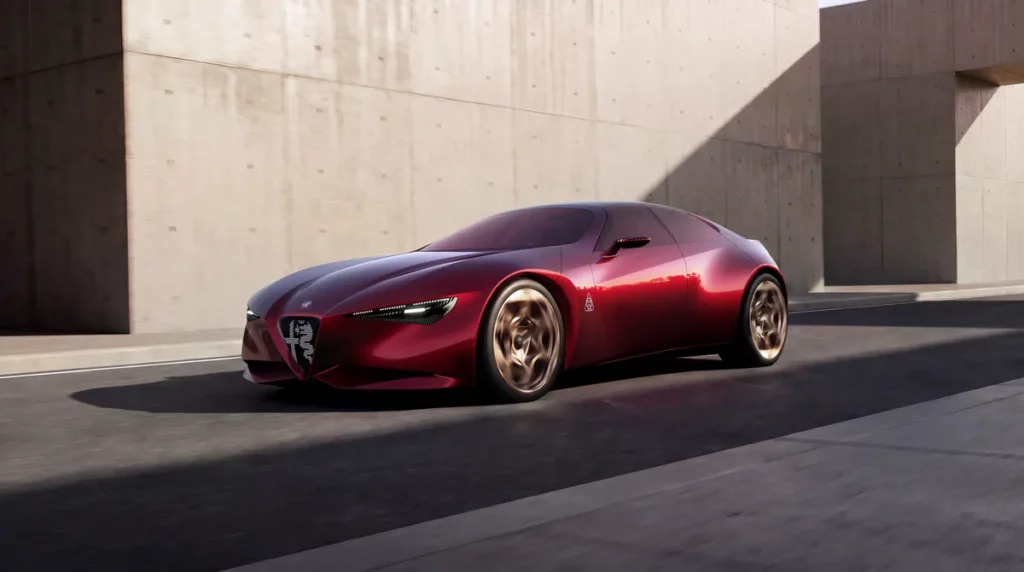 Profil du concept Alfa Romeo Cuorerosso.
